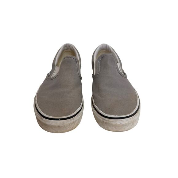 Vans Off The Wall Gray Slip On Shoes Size 9 Womens Trendy - Picture 3 of 7